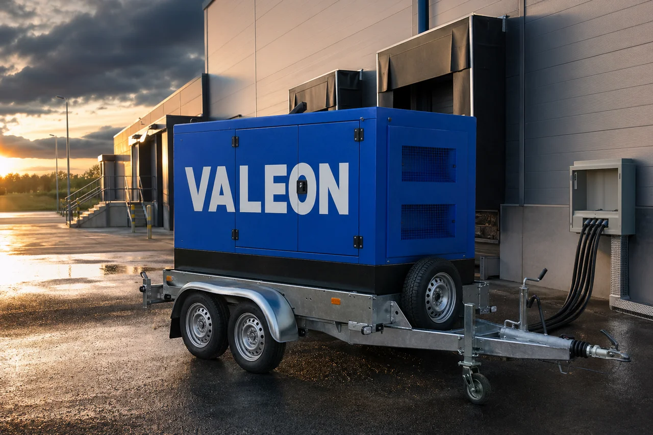 Mobilní elektrocentrála Valeon v praxi — detail