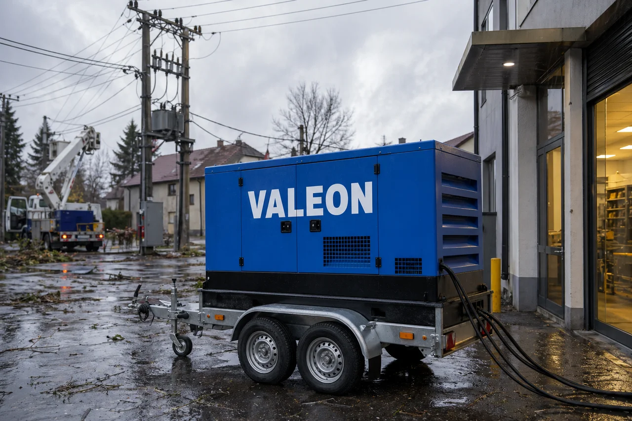 Mobilní elektrocentrála Valeon v praxi — detail