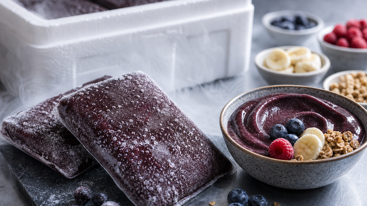 Açaí jako mražená surovina: proč u téhle bobule rozhoduje cesta z pralesa do mrazáku — ilustrační magazínový obrázek