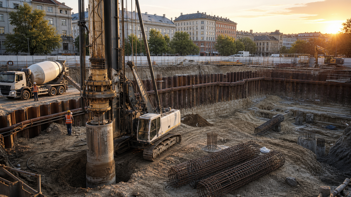 Když dům stojí rovně a suterén je suchý, je to obvykle zásluha rozhodnutí, která padla dlouho předtím, než se začalo betonovat. Geotechnika, piloty a pažení jámy patří k nejméně viditelným, ale nejdražším chybám, pokud se podcení.